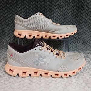 On Cloud X Silver Almond Women's Walking Running Sneakers Shoes Size 9